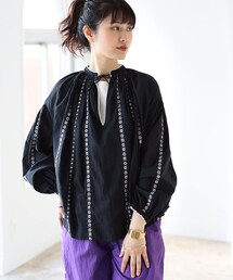 BEAMS BOY | trepied × BEAMS BOY / 別注 刺繍 スモック(シャツ/ブラウス)