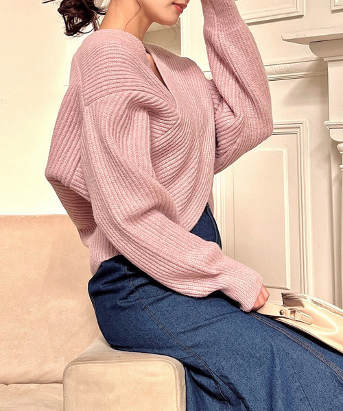 セール】クロスニット（ニット/セーター）｜MIIA（ミーア）の