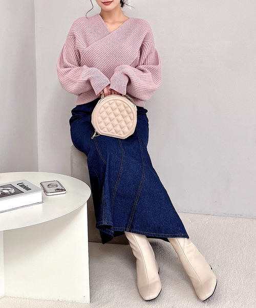 セール】クロスニット（ニット/セーター）｜MIIA（ミーア）の