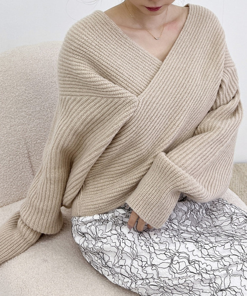 Y.A.R.N クロスニット セール】クロスニット（ニット/セーター）｜MIIA（ミーア）の