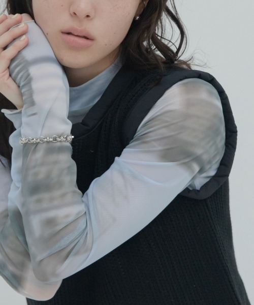 VACANCY（ヴァカンシー）の「パイピングニットベスト（ベスト・レディース・アイボリー/ブラック・FREE）」の22枚目の写真