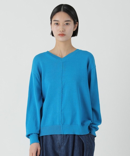 ZUCCa(ズッカ)の「コットンセーター/ニットカーディガン(カーディガン/ボレロ・レディース・ブラック/ブルー/グレー/ホワイト/グリーン・M size)」の5枚目の写真