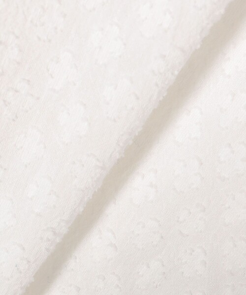 SHIPS any（シップス エニィ）の「SHIPS any:〈洗濯機可能〉カット ジャカード パフ シャツ ブラウス（シャツ/ブラウス・レディース・ホワイト/ネイビー/イエロー・ONE SIZE）」の9枚目の写真