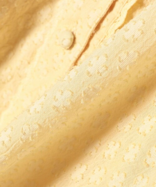 SHIPS any（シップス エニィ）の「SHIPS any:〈洗濯機可能〉カット ジャカード パフ シャツ ブラウス（シャツ/ブラウス・レディース・ホワイト/ネイビー/イエロー・ONE SIZE）」の11枚目の写真