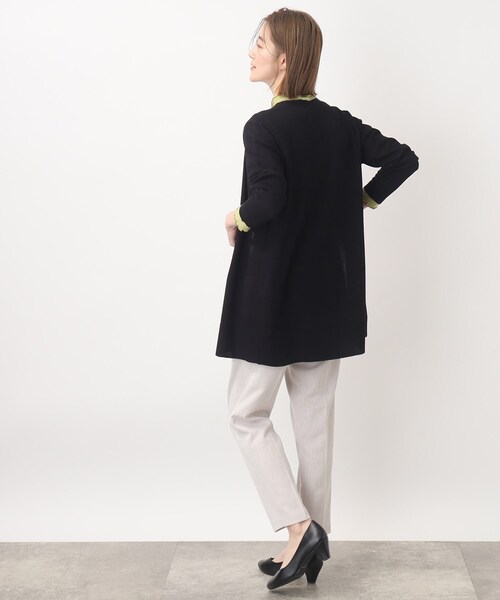 grove（グローブ）の「◆洗える！着回し◎！レビータミドル丈カーディガン（カーディガン/ボレロ・レディース・ライトグレー/ブラック/ダークグリーン・02/03/04/01/05）」の15枚目の写真