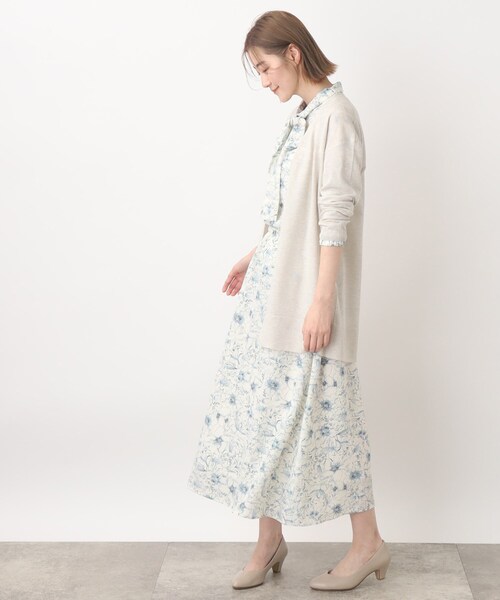 grove（グローブ）の「◆洗える！着回し◎！レビータミドル丈カーディガン（カーディガン/ボレロ・レディース・ライトグレー/ブラック/ダークグリーン・02/03/04/01/05）」の19枚目の写真