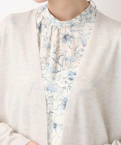 grove（グローブ）の「◆洗える！着回し◎！レビータミドル丈カーディガン（カーディガン/ボレロ・レディース・ライトグレー/ブラック/ダークグリーン・02/03/04/01/05）」の4枚目の写真