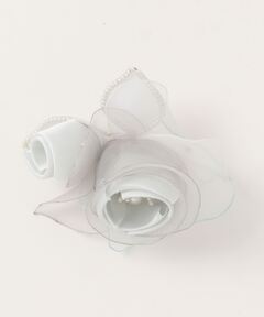 お花とパールのコサージュ