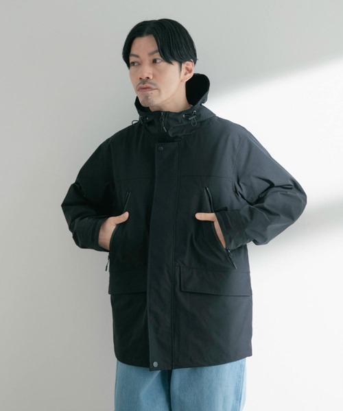 ITEMS URBANRESEARCH(アイテムズ アーバンリサーチ)の「高機能 コンビカラーマウンテンパーカー(マウンテンパーカー・メンズ・オリーブ/ブラック/ベージュ・MEDIUM/LARGE)」の2枚目の写真