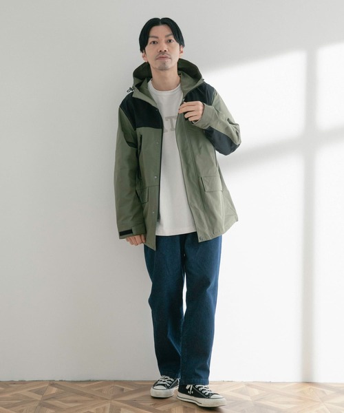 ITEMS URBANRESEARCH(アイテムズ アーバンリサーチ)の「高機能 コンビカラーマウンテンパーカー(マウンテンパーカー・メンズ・オリーブ/ブラック/ベージュ・MEDIUM/LARGE)」の7枚目の写真
