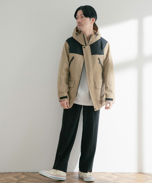 ITEMS URBANRESEARCH(アイテムズ アーバンリサーチ)の「高機能 コンビカラーマウンテンパーカー(マウンテンパーカー・メンズ・オリーブ/ブラック/ベージュ・MEDIUM/LARGE)」の17枚目の写真