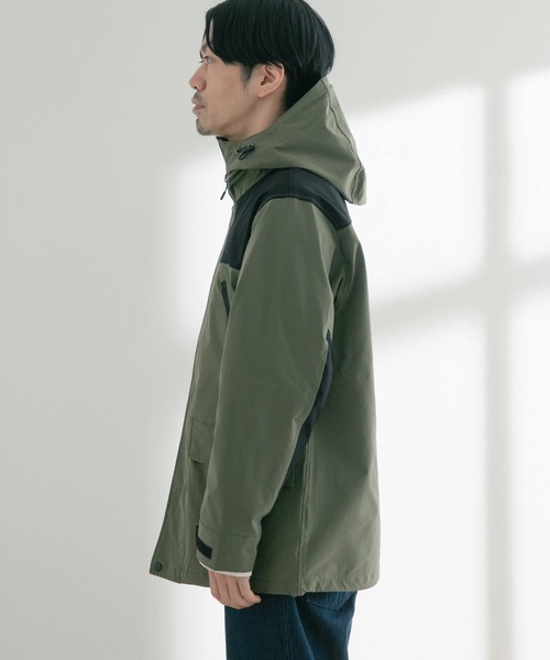 ITEMS URBANRESEARCH(アイテムズ アーバンリサーチ)の「高機能 コンビカラーマウンテンパーカー(マウンテンパーカー・メンズ・オリーブ/ブラック/ベージュ・MEDIUM/LARGE)」の19枚目の写真