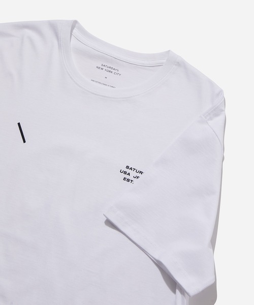 Saturdays NYC(サタデーズ ニューヨークシティ )の「International SS Tee(Tシャツ/カットソー・メンズ・ホワイト/ブラック・L/M/S/XL/X-SMALL)」の5枚目の写真