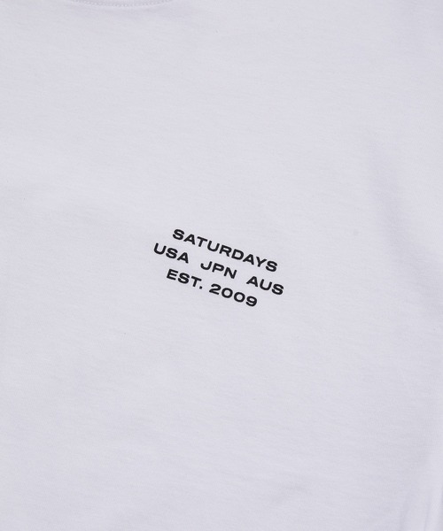 Saturdays NYC(サタデーズ ニューヨークシティ )の「International SS Tee(Tシャツ/カットソー・メンズ・ホワイト/ブラック・L/M/S/XL/X-SMALL)」の7枚目の写真