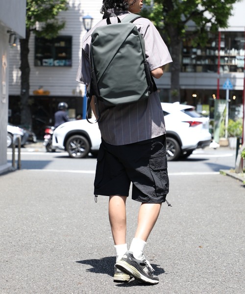 ソリッドグレイ バックパック リュック A4 セール】【SETUP7】ウォータープルーフバイアスポケットバックパック