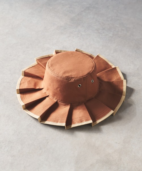 un dix cors（アンディコール）の「プリーツハット（ハット・レディース・ブラック/ブラウン・FREE）」の10枚目の写真