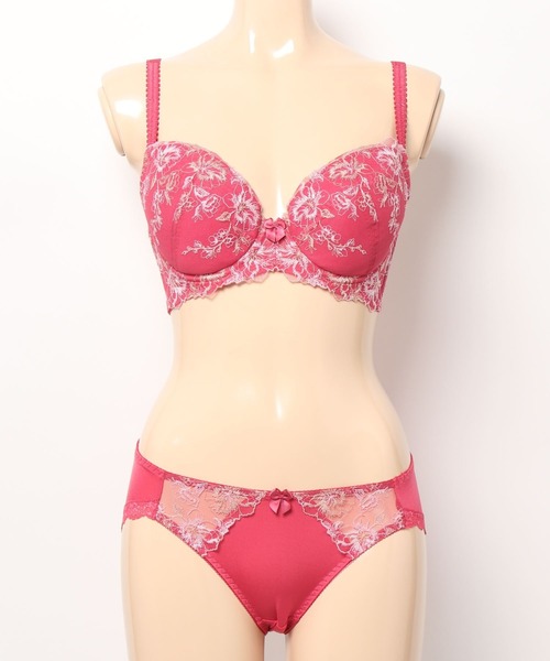 トリンプ　D75セット　　2セット WEB限定】美胸ソフトブラ クラッシーペタルズ ブラ＆ショーツ