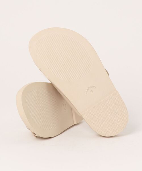 ANAP（アナップ）の「ダブルバックルサンダル（サンダル・レディース・オフホワイト/ブラック・S/M/L）」の3枚目の写真