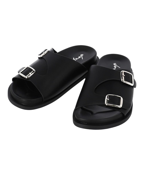 ANAP（アナップ）の「ダブルバックルサンダル（サンダル・レディース・オフホワイト/ブラック・S/M/L）」の8枚目の写真
