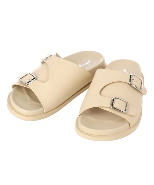 ANAP（アナップ）の「ダブルバックルサンダル（サンダル・レディース・オフホワイト/ブラック・S/M/L）」の9枚目の写真