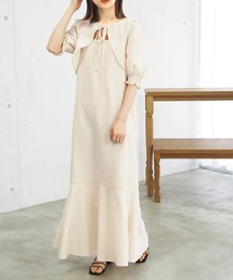 ボレロブラウス×キャミワンピースSET