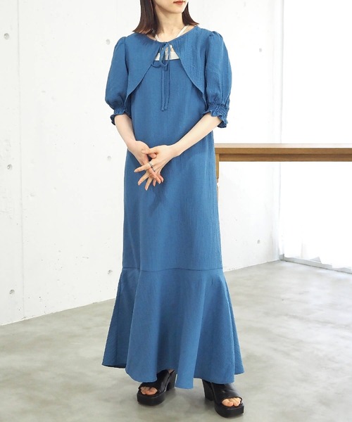 セール】ボレロブラウス×キャミワンピースSET（ワンピース