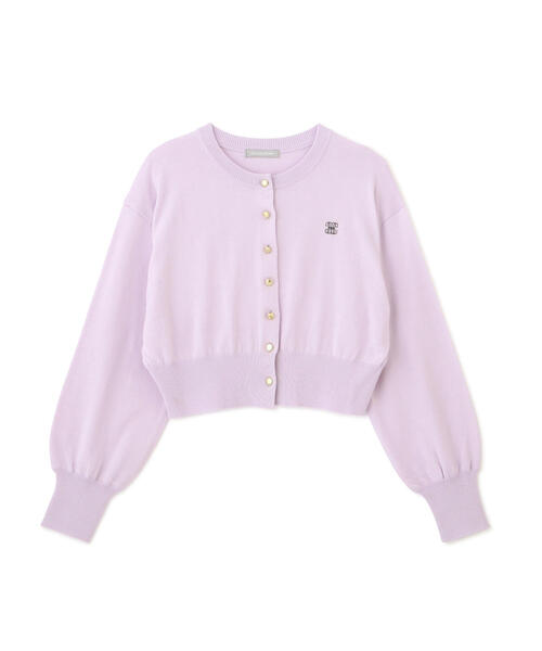 JILL by JILL STUART（ジルバイジルスチュアート）の「◇エンブレムシシュウクルーカーディガン（ニット/セーター・レディース・ネイビー/ホワイト系その他/パープル/ホワイト・FREE）」の19枚目の写真