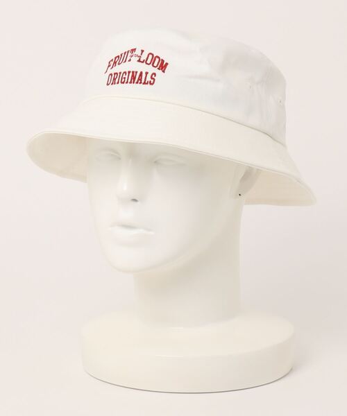 FRUIT OF THE LOOM（フルーツオブザルーム）の「【FRUIT OF THE LOOM】EMBROIDERY BUCKET HAT（ハット・レディース・ネイビー/ブラック/オフホワイト・FREE）」の2枚目の写真