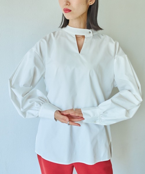 VACANCY(ヴァカンシー)の「長袖ブラウス(シャツ/ブラウス・レディース・ホワイト・FREE)」の1枚目の写真