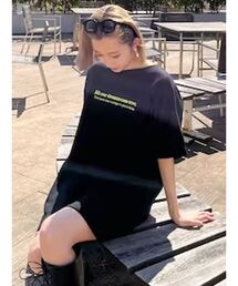 EVRIS | DREAMグラフィックオーバーサイズTシャツ(Tシャツ/カットソー)