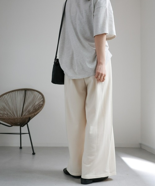 ap retro（アプレトロ）の「スウェットワイドパンツ / イージーパンツ（スウェットパンツ・レディース・グレー/アイボリー/ブラック・FREE）」の10枚目の写真