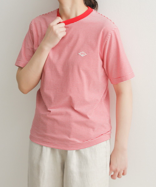 DANTON(ダントン)の「DANTON T/C T-SHIRTS(Tシャツ/カットソー・レディース・ライトブルー/ブラック/ブルー系その他/ベージュ/ホワイト/レッド系その他・X-SMALL)」の15枚目の写真