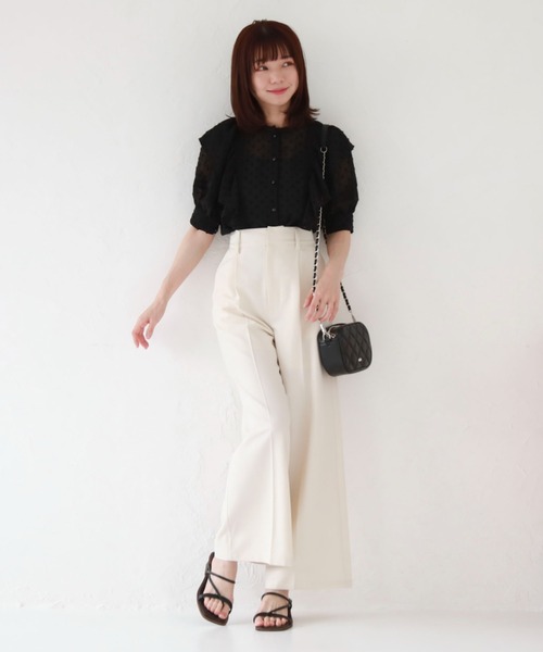 archives(アルシーヴ)の「タックワイドパンツ(その他パンツ・レディース・オフホワイト/ブルー/グリーン/ラベンダー・MEDIUM)」の10枚目の写真