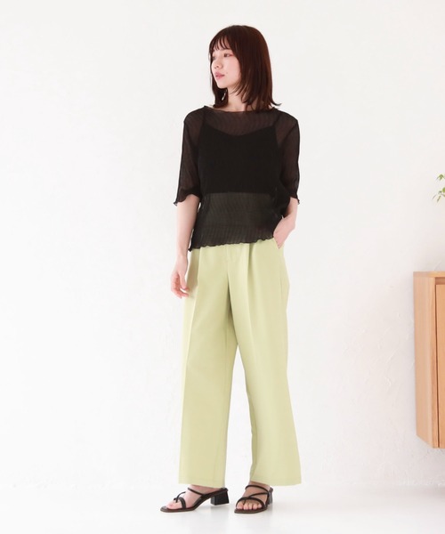 archives(アルシーヴ)の「タックワイドパンツ(その他パンツ・レディース・オフホワイト/ブルー/グリーン/ラベンダー・MEDIUM)」の20枚目の写真