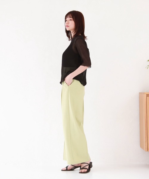 archives(アルシーヴ)の「タックワイドパンツ(その他パンツ・レディース・オフホワイト/ブルー/グリーン/ラベンダー・MEDIUM)」の21枚目の写真