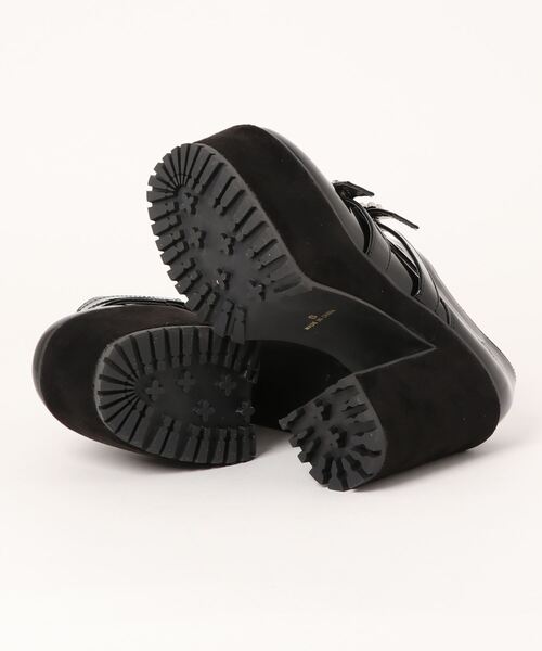 Parade（パレード）の「【厚底】ダブルベルトチャンキーヒールシューズ　516（パンプス・レディース・ブラック・LL/S/M/L）」の3枚目の写真