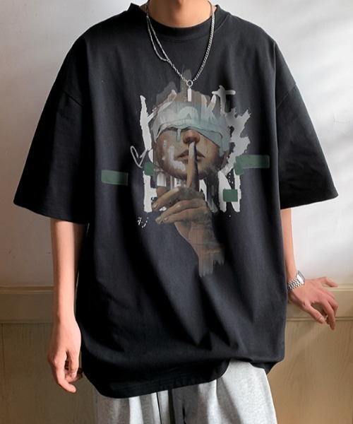 MGV(エムジーヴィー)の「フロントイラストT(Tシャツ/カットソー・メンズ・ブラウン/グリーン/ホワイト/ダークグレー/ブルー/ブラック・MEDIUM/LARGE/X-LARGE)」の11枚目の写真