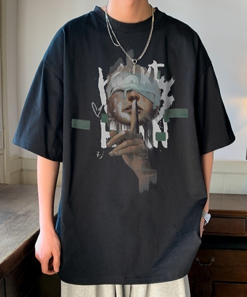 MGV(エムジーヴィー)の「フロントイラストT(Tシャツ/カットソー・メンズ・ブラウン/グリーン/ホワイト/ダークグレー/ブルー/ブラック・MEDIUM/LARGE/X-LARGE)」の12枚目の写真