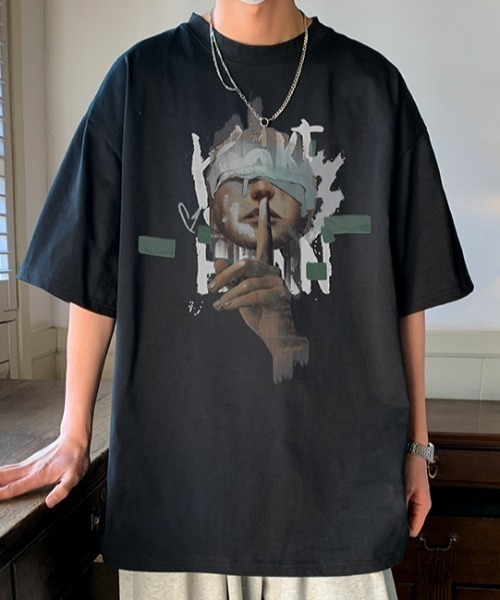 MGV(エムジーヴィー)の「フロントイラストT(Tシャツ/カットソー・メンズ・ブラウン/グリーン/ホワイト/ダークグレー/ブルー/ブラック・MEDIUM/LARGE/X-LARGE)」の13枚目の写真