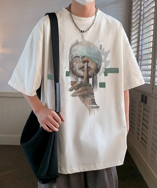 MGV(エムジーヴィー)の「フロントイラストT(Tシャツ/カットソー・メンズ・ブラウン/グリーン/ホワイト/ダークグレー/ブルー/ブラック・MEDIUM/LARGE/X-LARGE)」の8枚目の写真