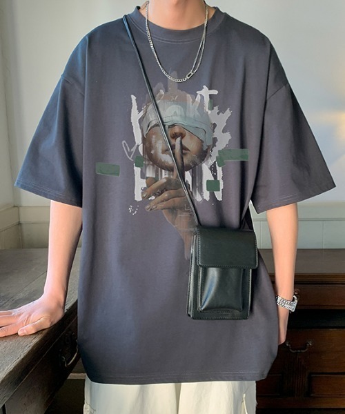 MGV(エムジーヴィー)の「フロントイラストT(Tシャツ/カットソー・メンズ・ブラウン/グリーン/ホワイト/ダークグレー/ブルー/ブラック・MEDIUM/LARGE/X-LARGE)」の18枚目の写真