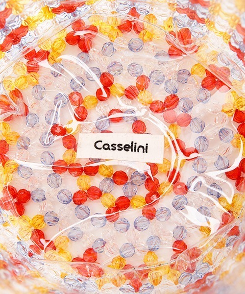 Casselini(キャセリーニ)の「Casselini HOME(キャセリーニ ホーム)ビーズ鉢カバー(フラワーベース・レディース・ピンク/マルチ/チェック/ブラック・FREE)」の11枚目の写真