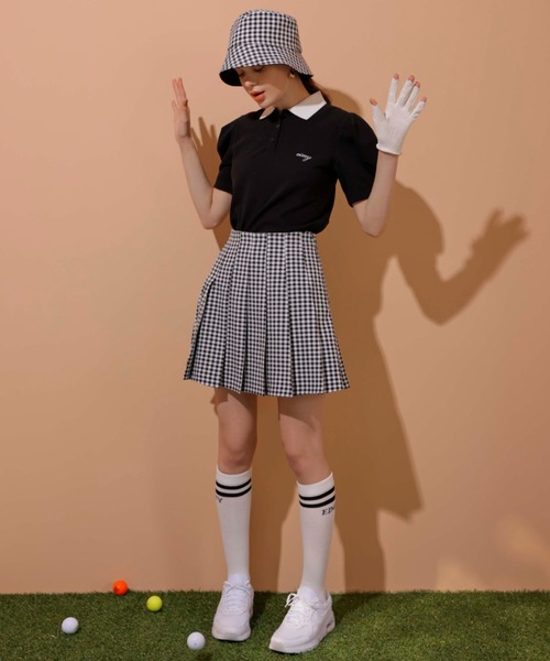 EIMY GOLF（エイミーゴルフ）の「リバーシブルギンガムバケットハット