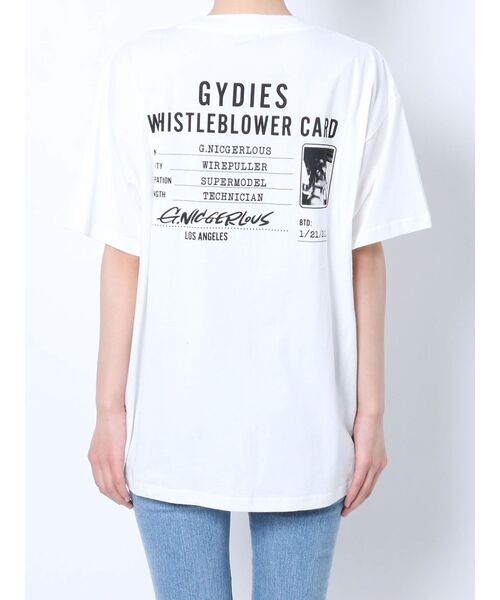 GYDA（ジェイダ）の「NIC CARD BIG Tシャツ（Tシャツ/カットソー・レディース・ラベンダー/オフホワイト・FREE）」の15枚目の写真