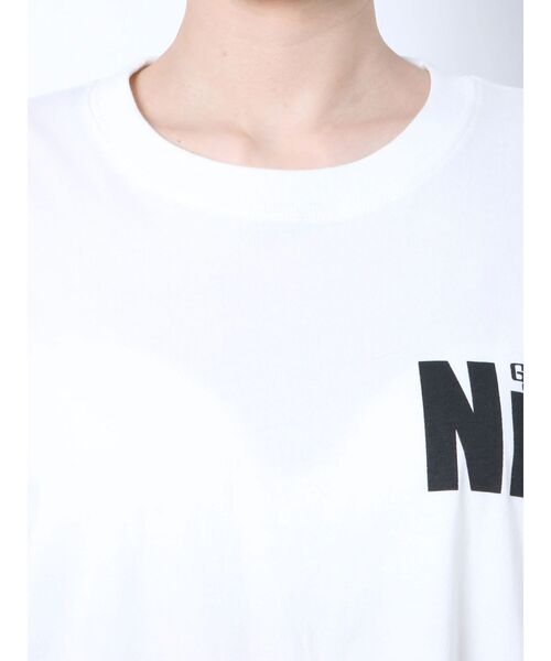 GYDA（ジェイダ）の「NIC CARD BIG Tシャツ（Tシャツ/カットソー・レディース・ラベンダー/オフホワイト・FREE）」の16枚目の写真