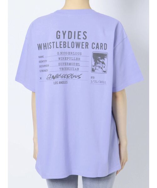 GYDA（ジェイダ）の「NIC CARD BIG Tシャツ（Tシャツ/カットソー・レディース・ラベンダー/オフホワイト・FREE）」の20枚目の写真