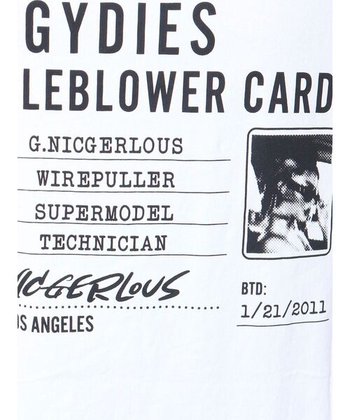 GYDA（ジェイダ）の「NIC CARD BIG Tシャツ（Tシャツ/カットソー・レディース・ラベンダー/オフホワイト・FREE）」の22枚目の写真