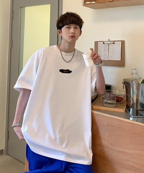 MGV(エムジーヴィー)の「ペイントスタイルロゴTシャツ(Tシャツ/カットソー・メンズ・ブルー/ブラック/ネイビー/イエロー/ホワイト・MEDIUM/LARGE/X-LARGE)」の11枚目の写真
