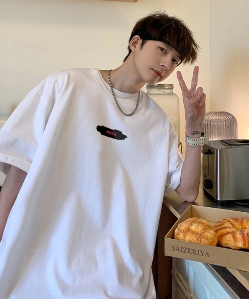 MGV(エムジーヴィー)の「ペイントスタイルロゴTシャツ(Tシャツ/カットソー・メンズ・ブルー/ブラック/ネイビー/イエロー/ホワイト・MEDIUM/LARGE/X-LARGE)」の10枚目の写真