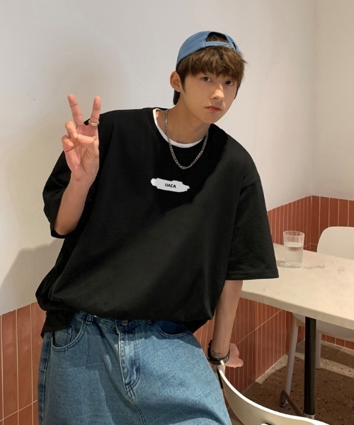 MGV(エムジーヴィー)の「ペイントスタイルロゴTシャツ(Tシャツ/カットソー・メンズ・ブルー/ブラック/ネイビー/イエロー/ホワイト・MEDIUM/LARGE/X-LARGE)」の15枚目の写真